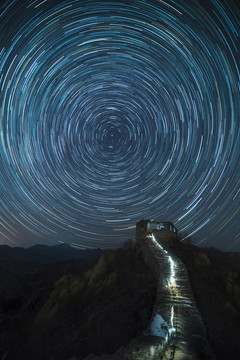 長城夜空