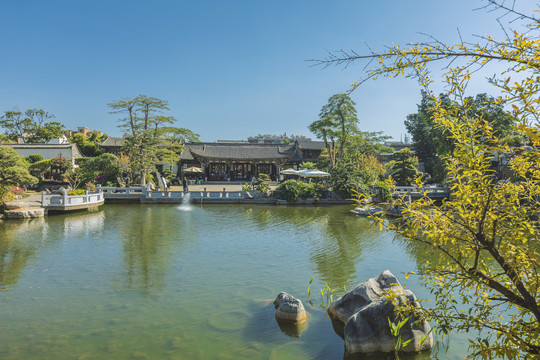 云南建水朱家花园园林景观