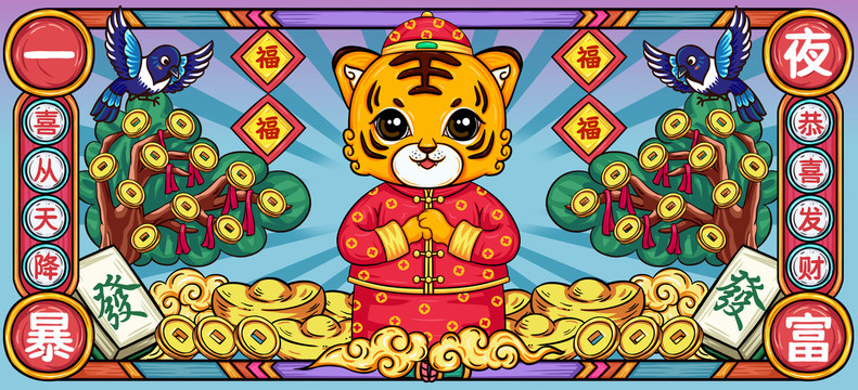 國(guó)潮虎年鼠標(biāo)墊