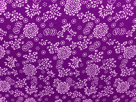 紫色印花布纹