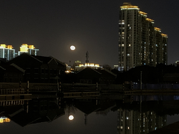长宁区苏州河夜景