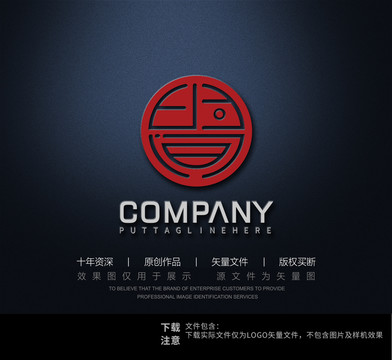 时间餐饮图形logo