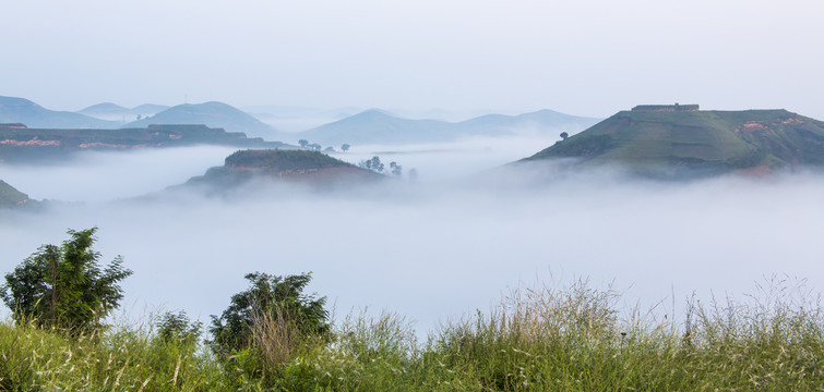 高原雾景