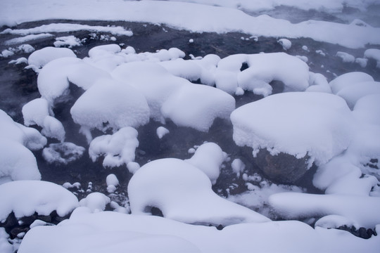 长白山雪景