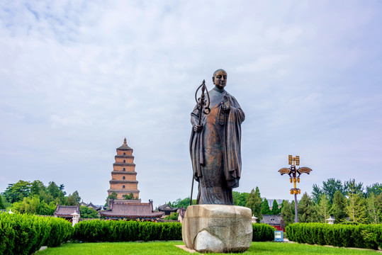 中国陕西西安大慈恩寺大雁塔广场