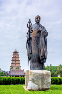 中国陕西西安大慈恩寺大雁塔广场