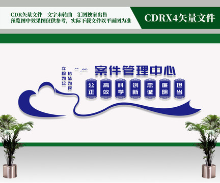 案件管理中心文化墻