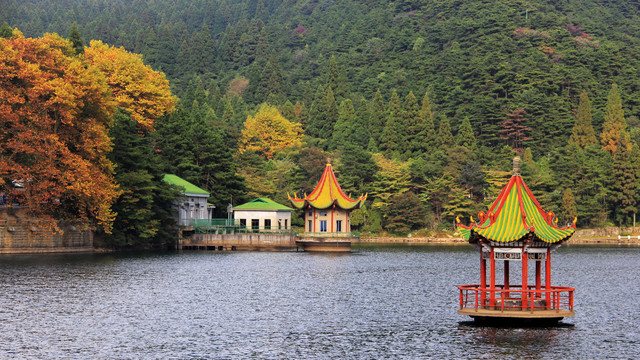 庐山风光芦林湖