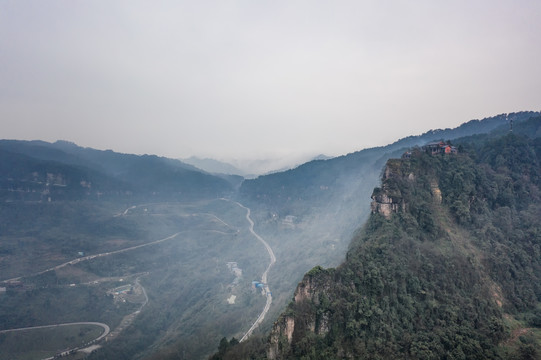 重庆綦江古剑山净音寺风光