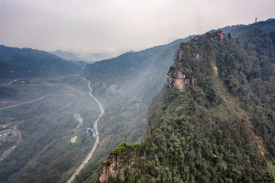 重庆綦江古剑山净音寺风光