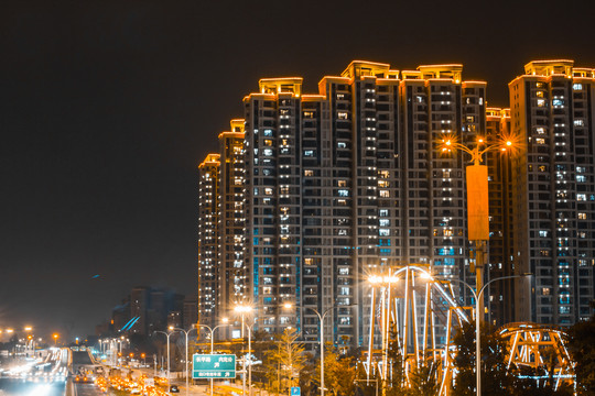 汕头东部城市夜景