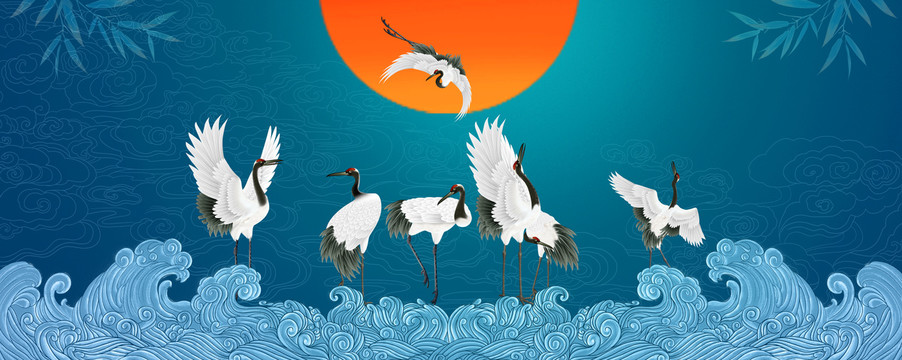 仙鶴海浪