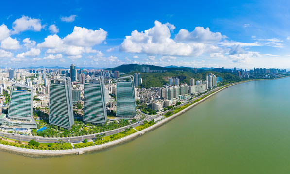 广东珠海香洲区城市风光