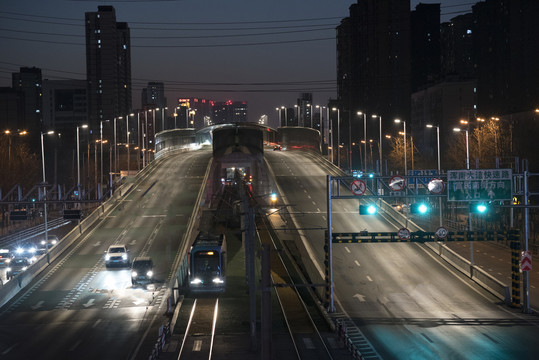 沈阳浑南快速路夜景