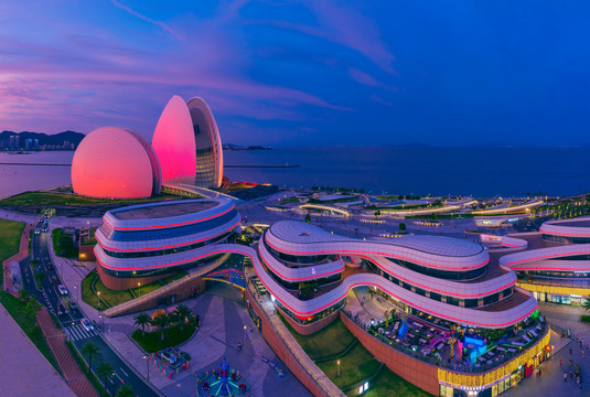 广东珠海大剧院夜景