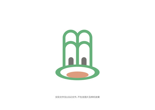 青蛙Mlogo商标字体字母标志