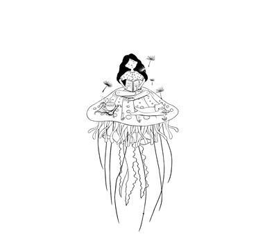 水母插畫