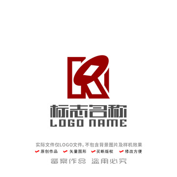 K字母標志銅錢logo