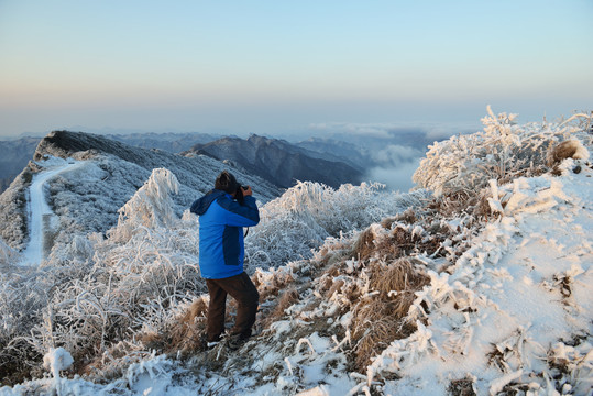 雪地摄影人