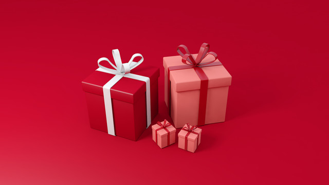 C4D春節(jié)新年3D禮物