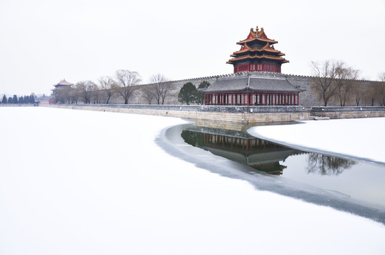 角楼雪景