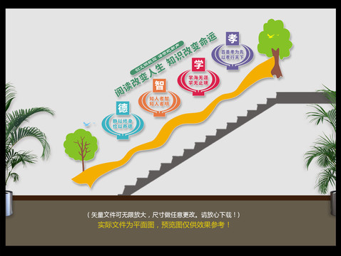 學(xué)校樓道文化墻