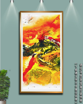 抽象油畫