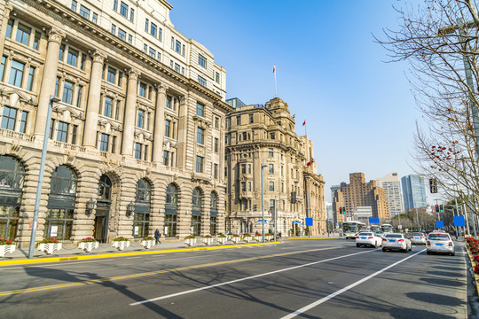 外滩老建筑高清摄影