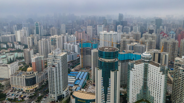 海口城市建筑景观航怕