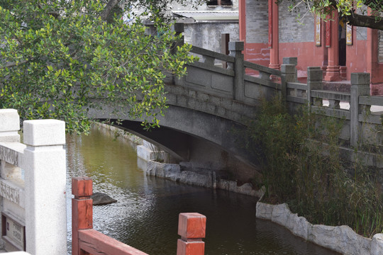 南社村照片小桥流水摄影图片