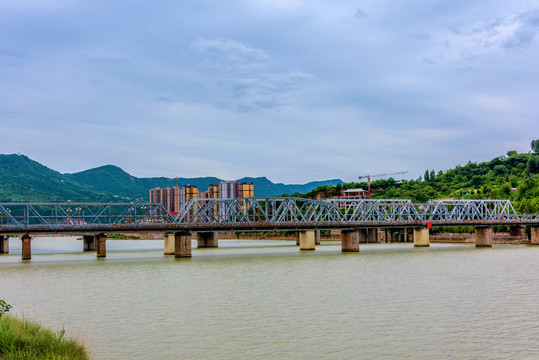 中国四川广元嘉陵江老铁桥