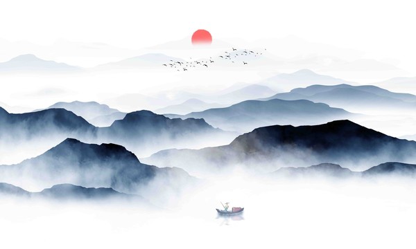 新中式寫意水墨畫