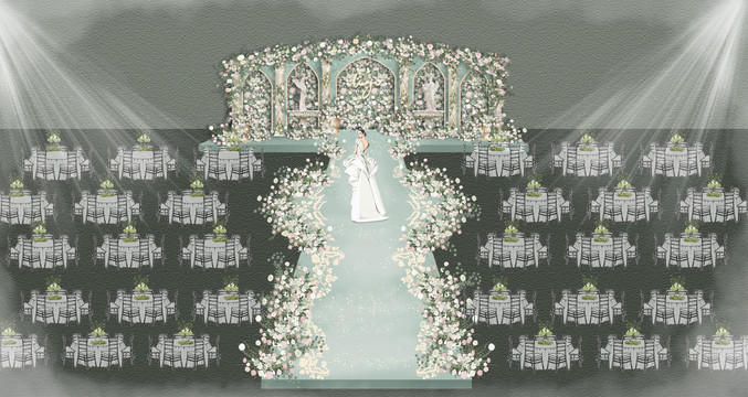 法式花园浪漫婚礼设计