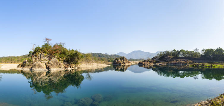 楠溪江狮子岩高清全景