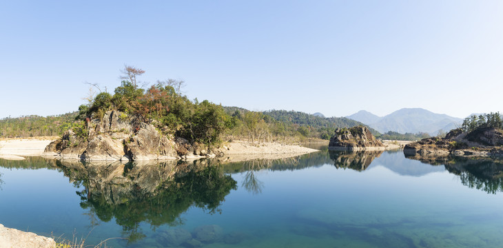 楠溪江狮子岩高清全景