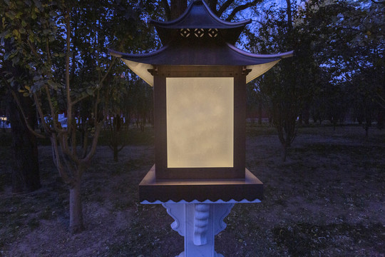 夜色中的北京故宫宫灯