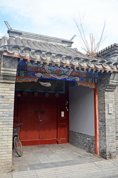 北京老宅院门楼