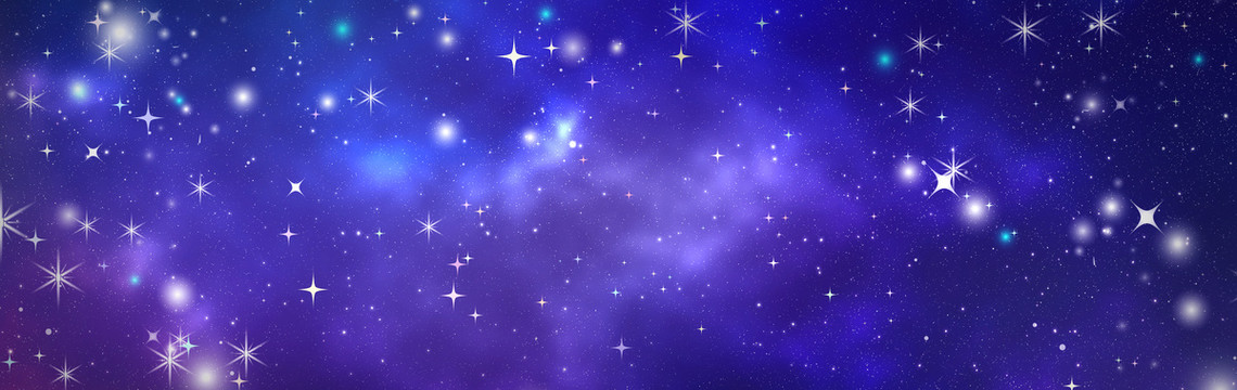 宇宙星空寬幅圖