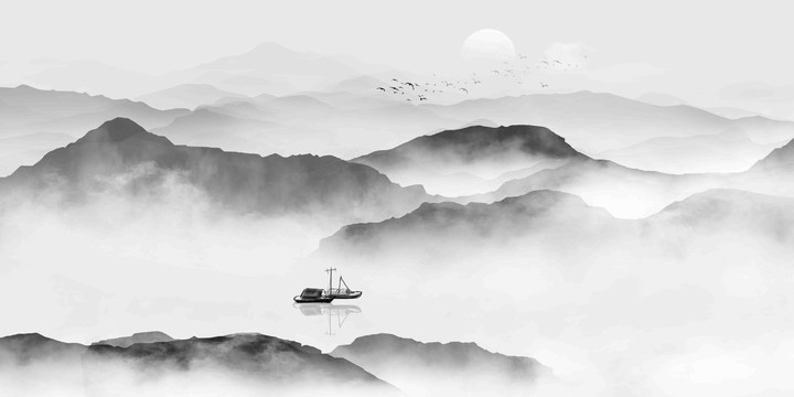 水墨山水畫