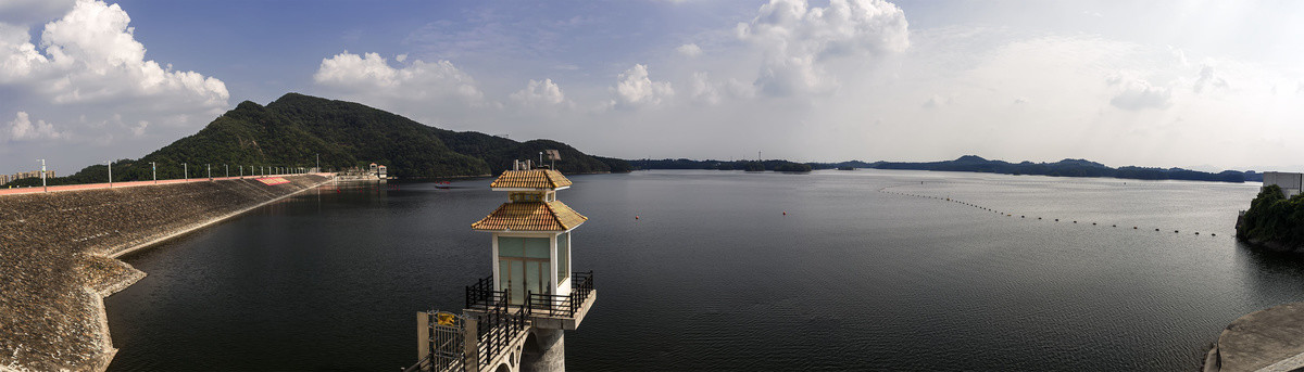 信阳南湾湖水库大坝全景大图