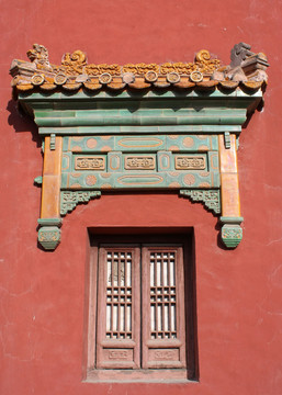 大红台古建筑门窗