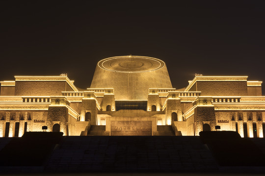 宝鸡青铜器博物院夜景