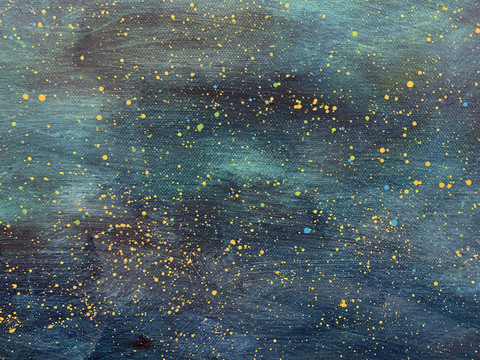 油彩星夜抽象底圖底紋