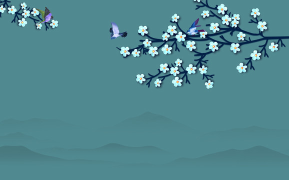 新中式花鳥(niǎo)裝飾畫(huà)