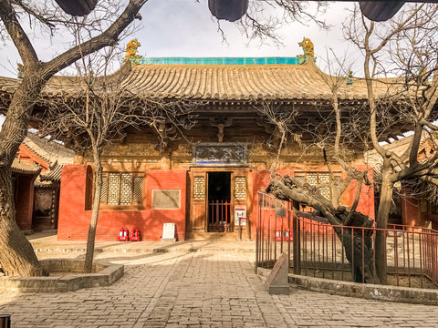 中国山西平遥县郝洞村镇国寺