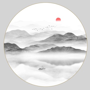 水墨山水畫