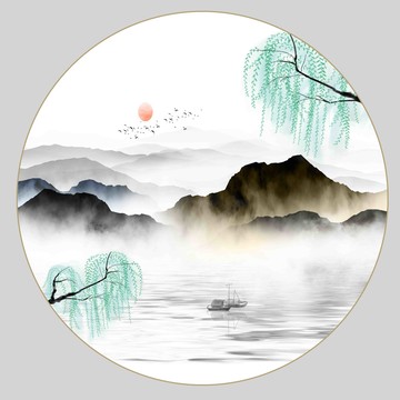 意境山水裝飾畫