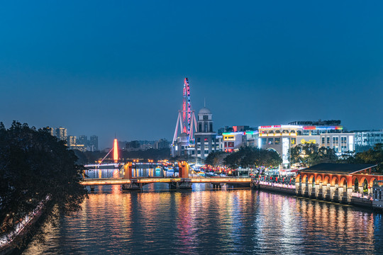 广东中山岐江夜景