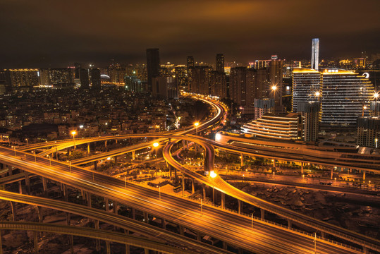 厦门立交桥夜景