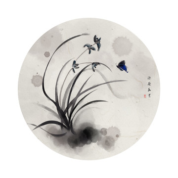 國(guó)畫蘭花